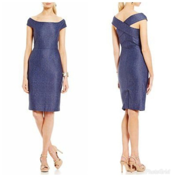 ANTONIO MELANI Dresses & Skirts - Antonio Melani Kathleen Striped Off Shoulder Dress